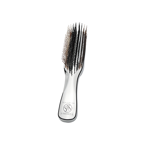 Brosse scalp brush Argent - ENZO coiffeur Amiens